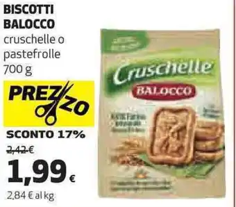 Coop BISCOTTI BALOCCO cruschelle o pastefrolle 700 g offerta
