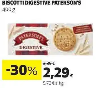 Coop BISCOTTI DIGESTIVE PATERSON'S 400 g offerta