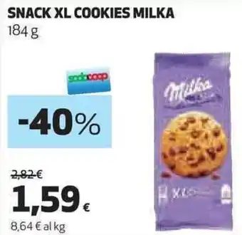 Coop SNACK XL COOKIES MILKA 184 g offerta