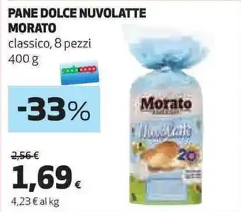 Coop PANE DOLCE NUVOLATTE MORATO classico, 8 pezzi 400 g offerta