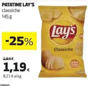 Coop PATATINE LAY'S classiche 145 g offerta