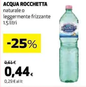 Coop ACQUA ROCCHETTA leggermente frizzante 1.5 litri offerta
