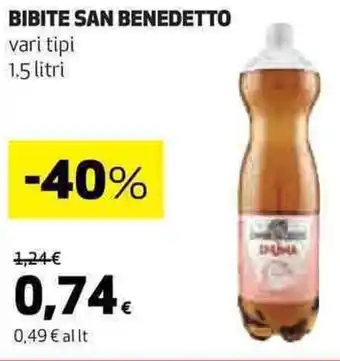 Coop BIBITE SAN BENEDETTO vari tipi 1.5 litri offerta