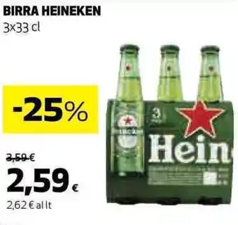 Coop BIRRA HEINEKEN 3x33 cl offerta