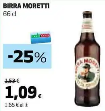 Coop BIRRA MORETTI 66 cl offerta