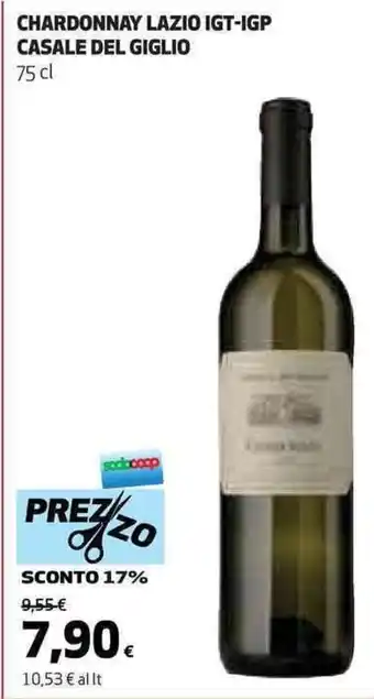 Coop CHARDONNAY LAZIO IGT-IGP CASALE DEL GIGLIO 75 cl offerta