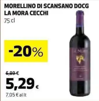 Coop MORELLINO DI SCANSANO DOCG LA MORA CECCHI 75 cl offerta