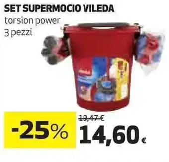 Coop SET SUPERMOCIO VILEDA torsion power 3 pezzi offerta