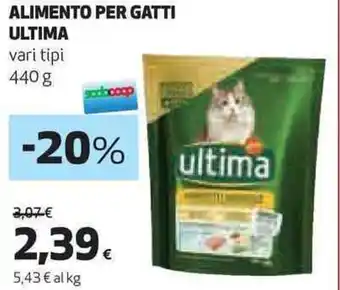 Coop ALIMENTO PER GATTI ULTIMA vari tipi 440 g offerta