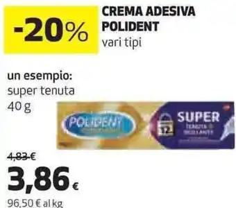 Coop CREMA ADESIVA POLIDENT vari tipi offerta