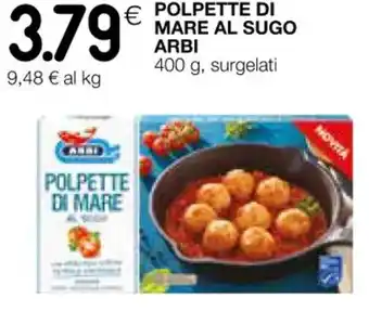 Coop POLPETTE DI MARE AL SUGO ARBI 400 g, surgelati offerta