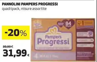 Coop PANNOLINI PAMPERS PROGRESSI offerta