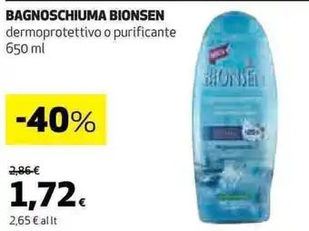 Coop BAGNOSCHIUMA BIONSEN 650 ml offerta