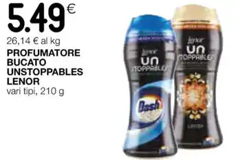 Coop PROFUMATORE BUCATO UNSTOPPABLES LENOR vari tipi, 210 g offerta