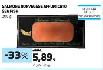 Coop SALMONE NORVEGESE AFFUMICATO SEA FISH 200 g offerta