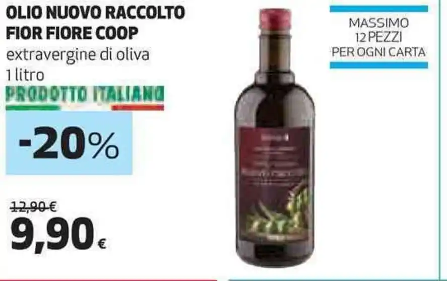 OLIO NUOVO RACCOLTO FIOR FIORE COOP 1 Litro offerta di Coop