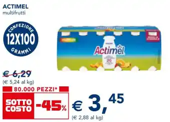 Esselunga ACTIMEL multifrutti offerta