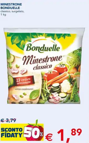 Esselunga MINESTRONE BONDUELLE classico, surgelato, 1 kg offerta