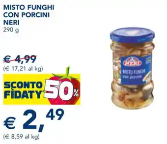Esselunga MISTO FUNGHI CON PORCINI NERI 290 g offerta