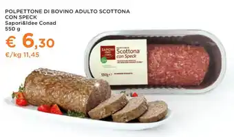 POLPETTONE DI BOVINO ADULTO SCOTTONA CON SPECK