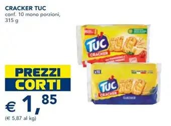 Esselunga CRACKER TUC conf. 10 mono porzioni, 315 g offerta