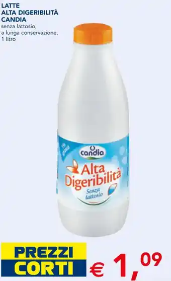 Esselunga LATTE ALTA DIGERIBILITÀ CANDIA senza lattosio 1 litro offerta