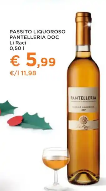 Conad Superstore PASSITO LIQUOROSO PANTELLERIA DOC Li Raci 0,50 l offerta