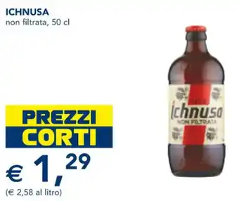 Esselunga ICHNUSA non filtrata, 50 cl offerta