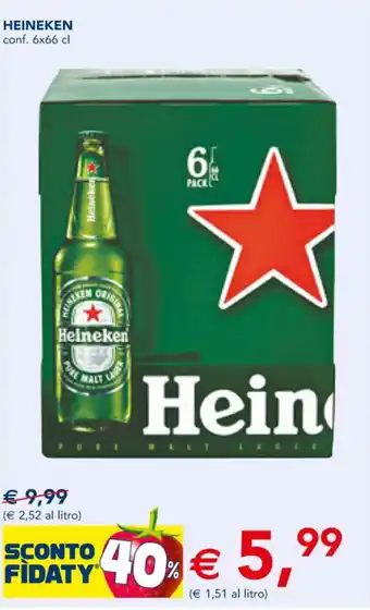 Esselunga HEINEKEN conf. 6x66 cl offerta