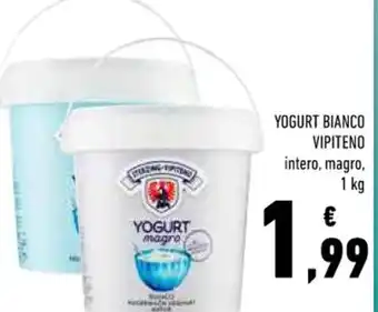 Conad Superstore YOGURT BIANCO VIPITENO 1 kg offerta
