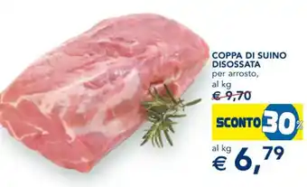 Esselunga COPPA DI SUINO DISOSSATA per arrosto offerta