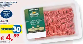 Esselunga POLPA TRITA SCELTA DI SCOTTONA NATURAMA 400 g offerta