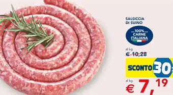 Esselunga SALSICCIA DI SUINO offerta