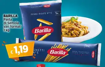 Ipercoop BARILLA Pasta di Semola vari formati 1 kg offerta