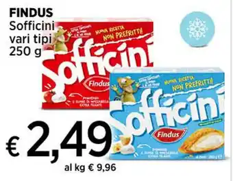 Ipercoop FINDUS Sofficini vari tipi 250 g offerta