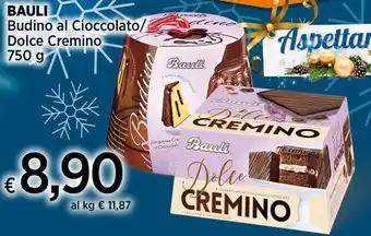 BAULI Budino al Cioccolato/ Dolce Cremino 750 g