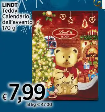 LINDT Teddy Calendario dell'avvento 170 g