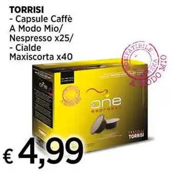 Ipercoop TORRISI Capsule Caffè A Modo Mio/ Nespresso x25/ offerta