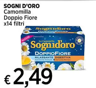 Ipercoop SOGNI D'ORO Camomilla Doppio Fiore x14 filtri offerta