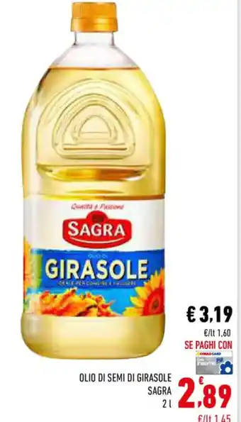 OLIO DI SEMI DI GIRASOLE SAGRA 2 l