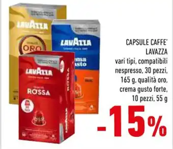 Conad Superstore CAPSULE CAFFE' LAVAZZA 55 g offerta