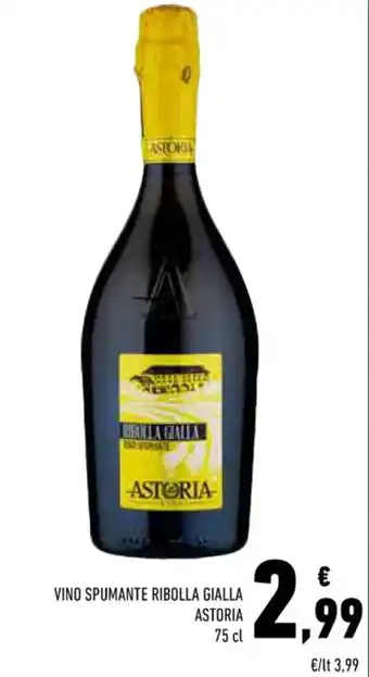 Conad Superstore VINO SPUMANTE RIBOLLA GIALLA ASTORIA 75 cl offerta