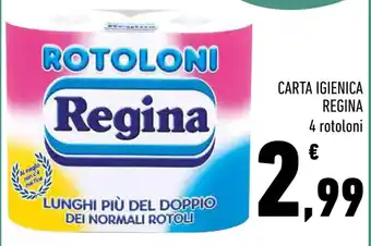 Conad Superstore CARTA IGIENICA REGINA 4 rotoloni offerta