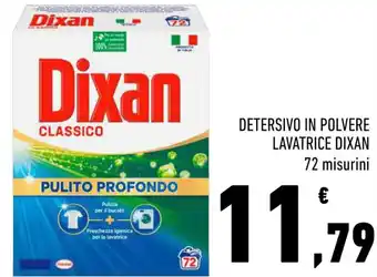 Conad Superstore DETERSIVO IN POLVERE LAVATRICE DIXAN 72 misurini offerta