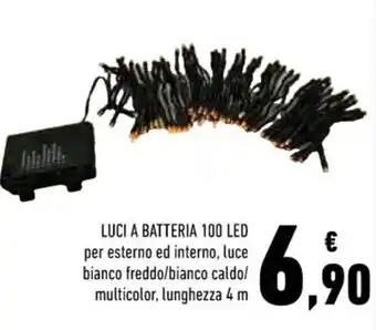 LUCI A BATTERIA 100 LED