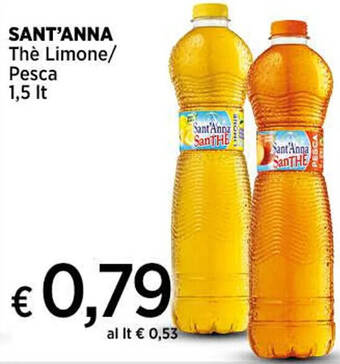 Ipercoop SANT'ANNA The Limone/ Pesca 1,5 lt offerta