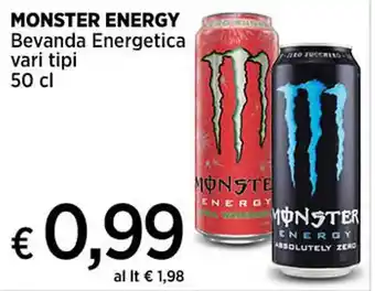 Ipercoop MONSTER ENERGY Bevanda Energetica vari tipi 50 cl offerta