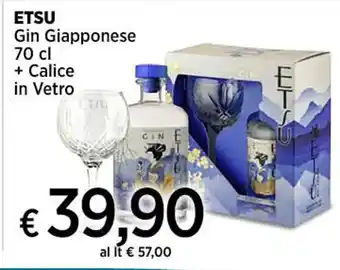Ipercoop ETSU Gin Giapponese 70 cl offerta