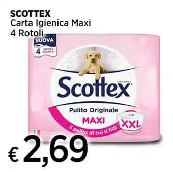SCOTTEX Carta Igienica Maxi 4 Rotoli