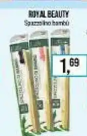 Caddy's Royal Beauty Spazzolino Bambu offerta